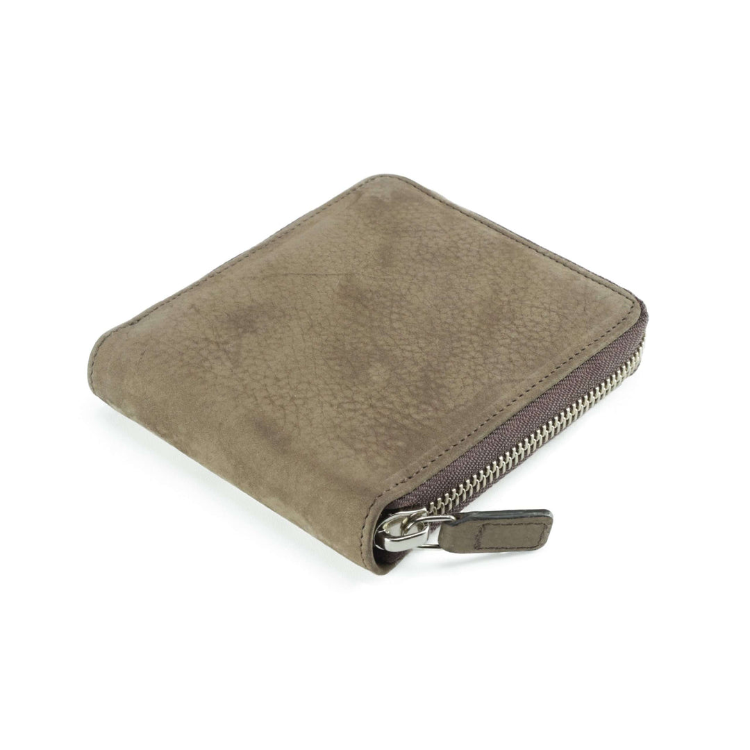 Calfskin Zip Around Wallet with Crocodile Interior