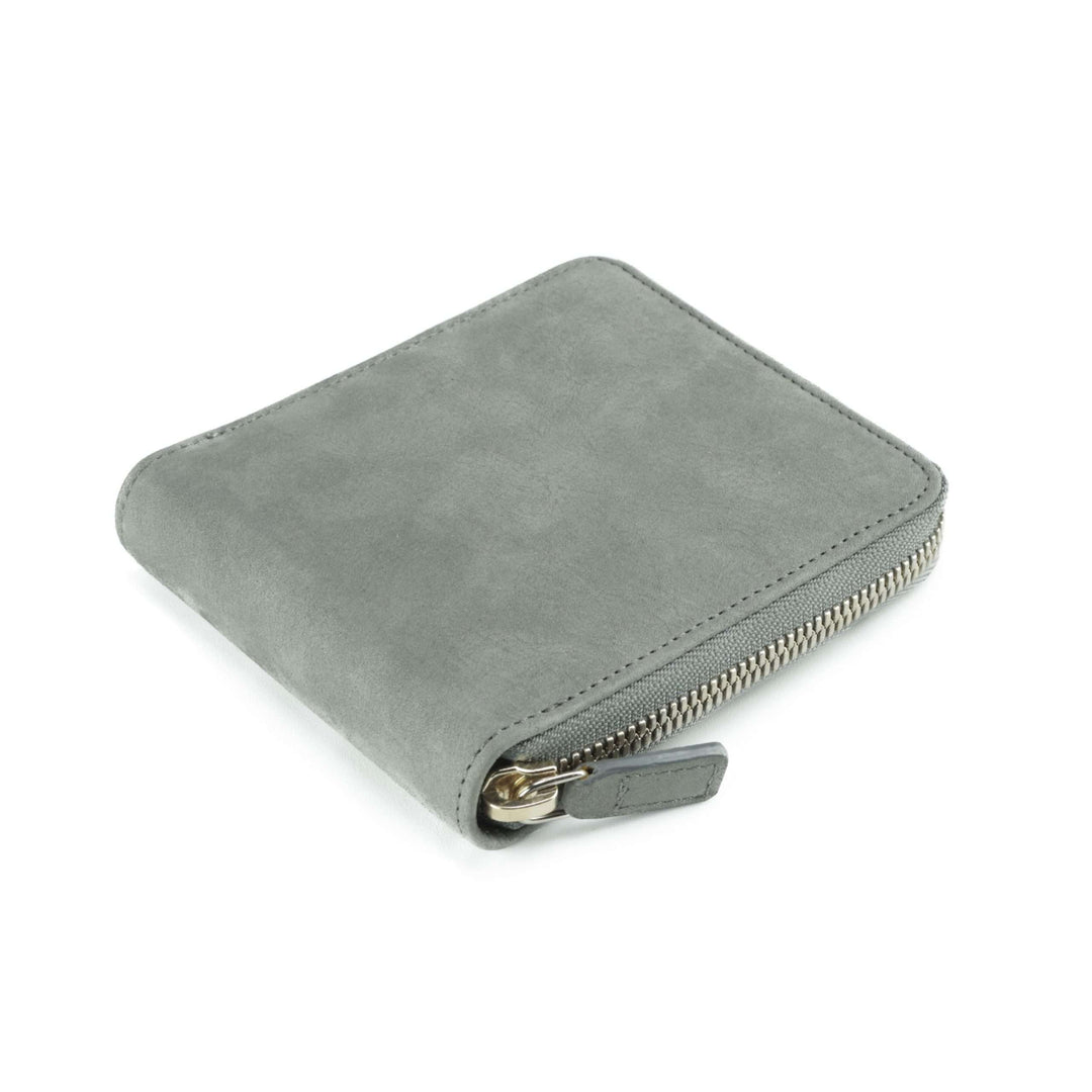 Calfskin Zip Around Wallet with Crocodile Interior