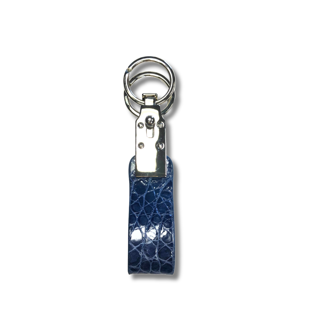 Crocodile Leather Pendant Keychain