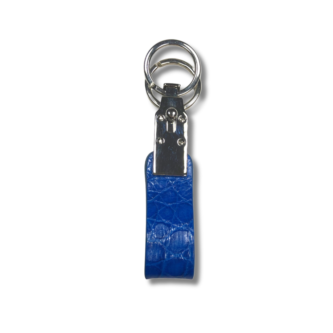 Crocodile Leather Pendant Keychain