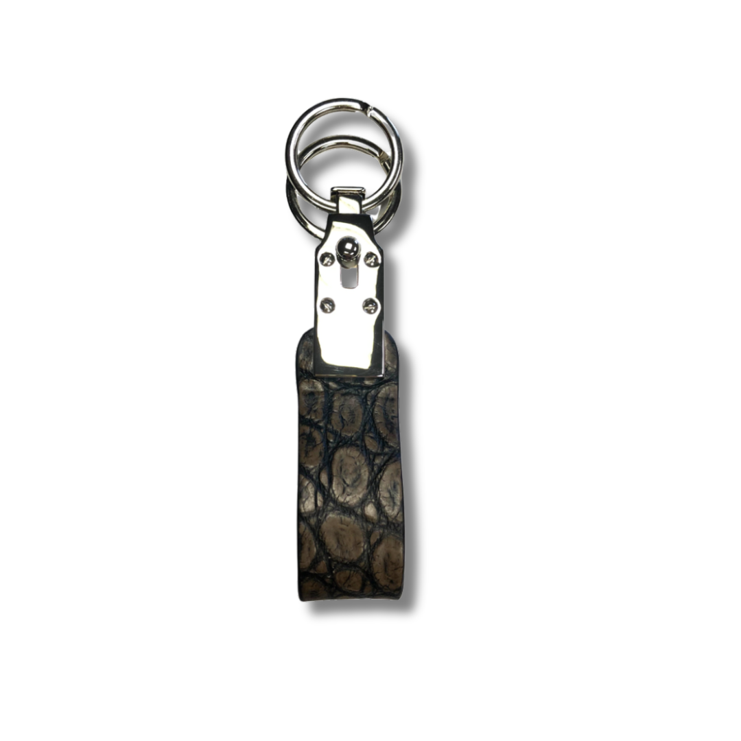 Crocodile Leather Pendant Keychain