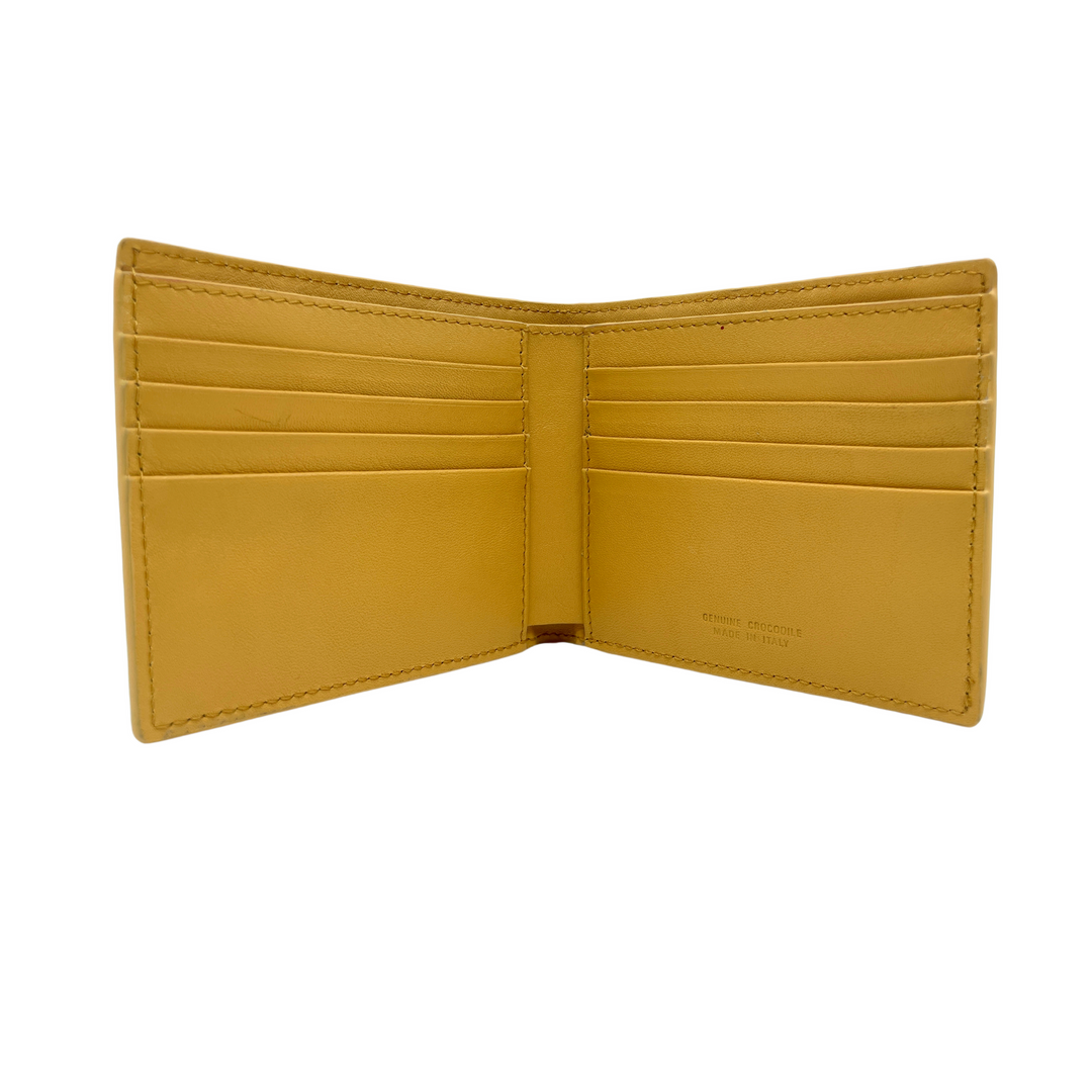 Small Alligator Leather Euro Wallet