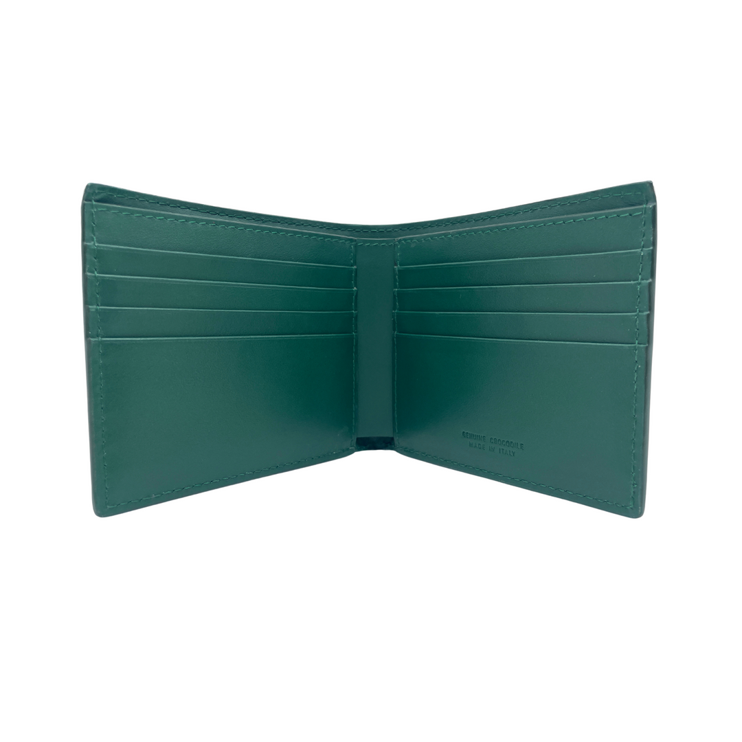 Small Alligator Leather Euro Wallet