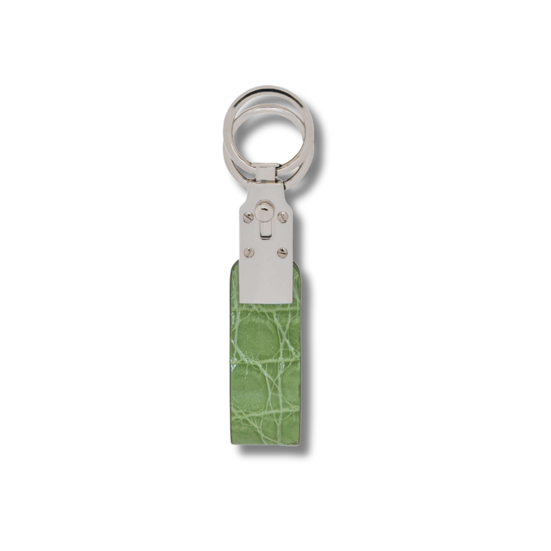 Crocodile Leather Pendant Keychain