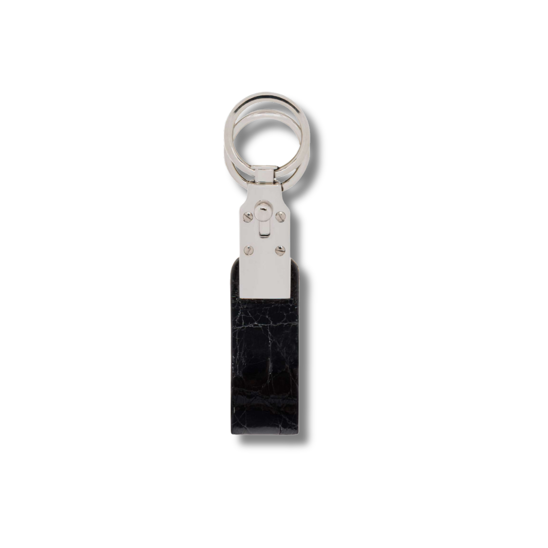 Crocodile Leather Pendant Keychain