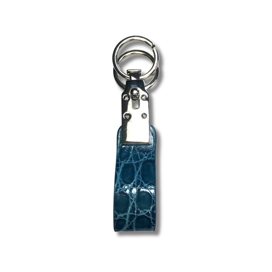 Crocodile Leather Pendant Keychain