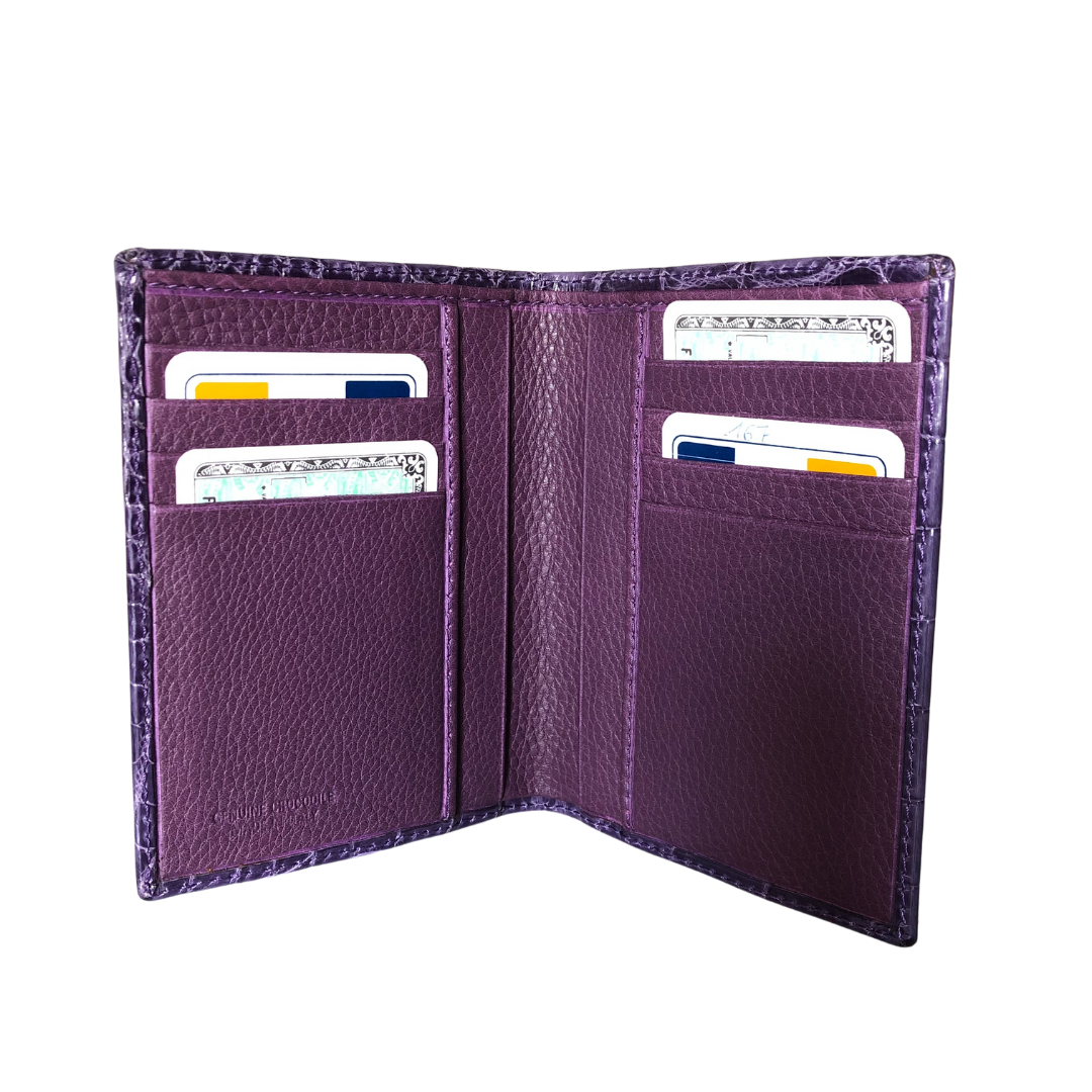Crocodile Leather Pocket Wallet