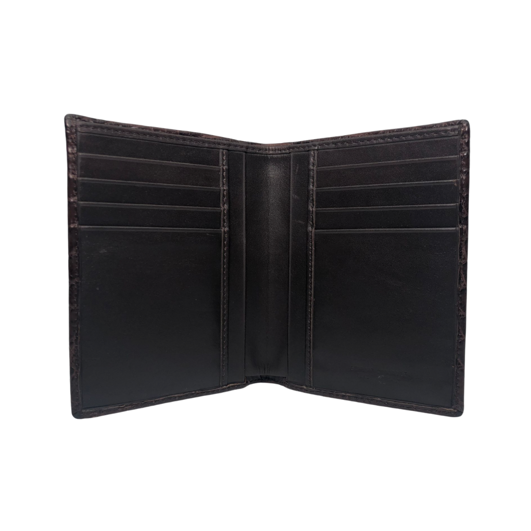 Crocodile Leather Pocket Wallet