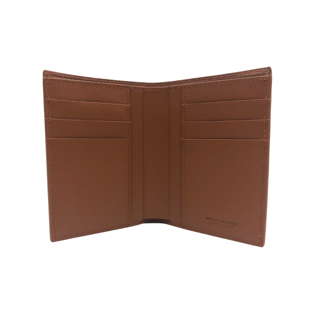 Crocodile Leather Pocket Wallet