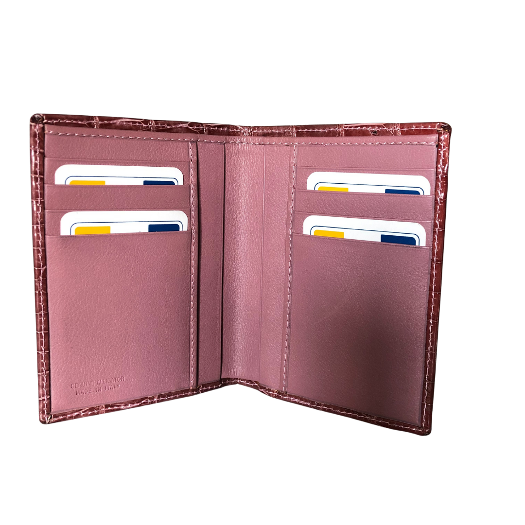 Crocodile Leather Pocket Wallet