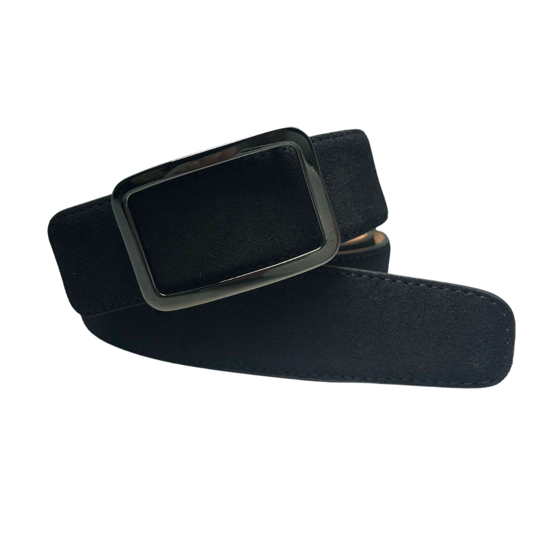 LINEA ESSENTIAL - Cintura in pelle Scamosciata 35mm