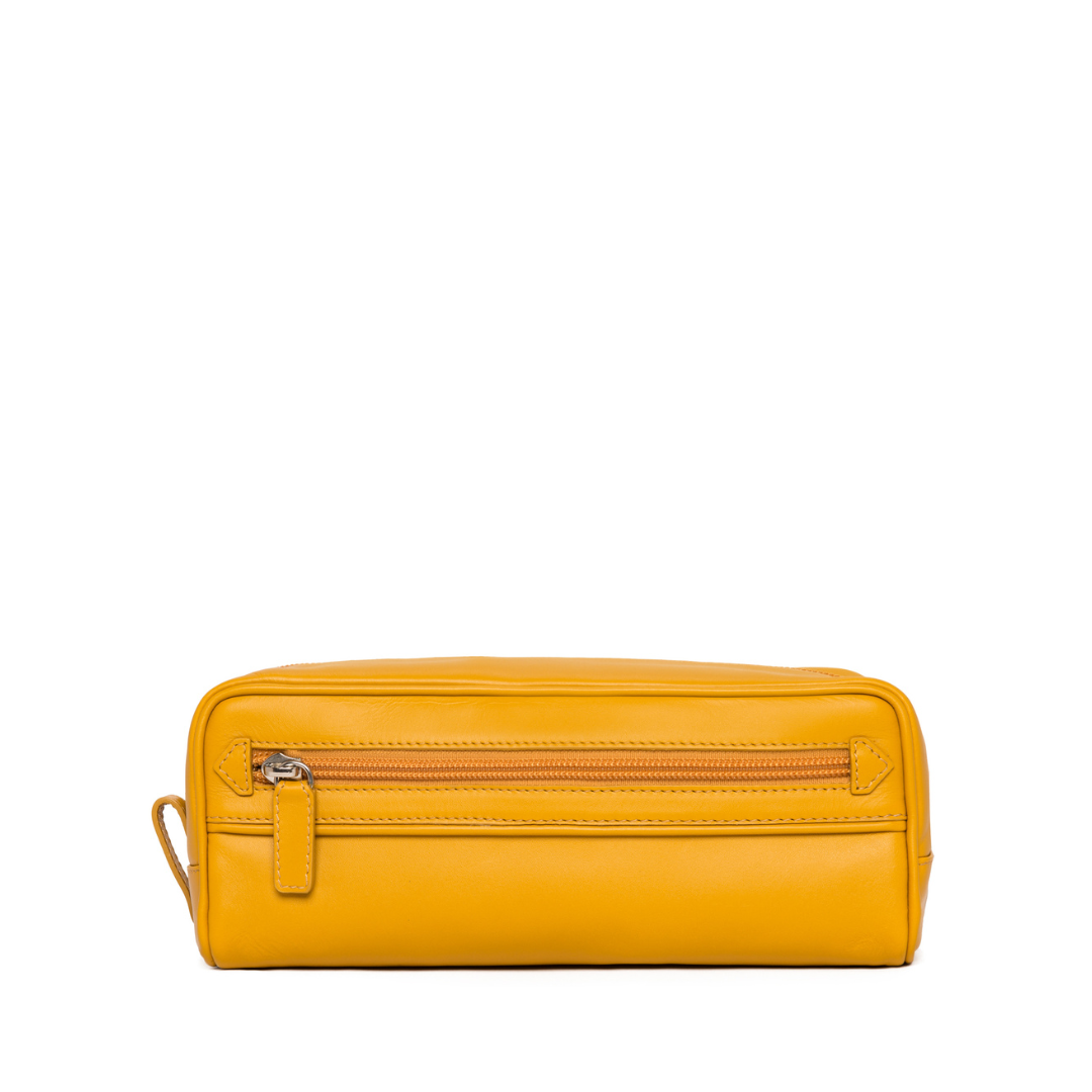 Beauty Case 1 Zip in pelle di Vitello