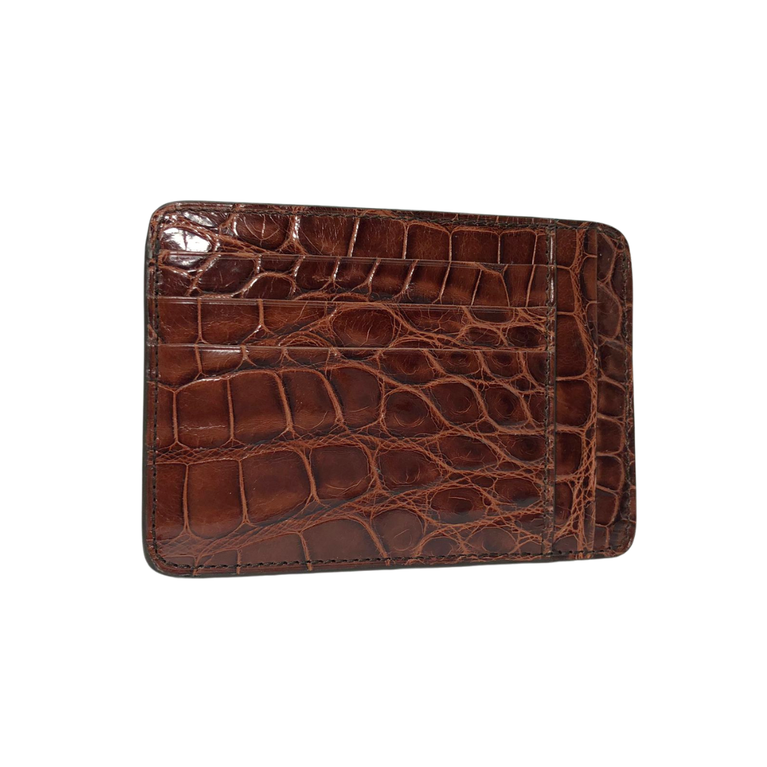 Porta carte in pelle PU con motivo coccodrillo, portamonete con doppia Porta carte in pelle PU con motivo coccodrillo, portamonete con doppia